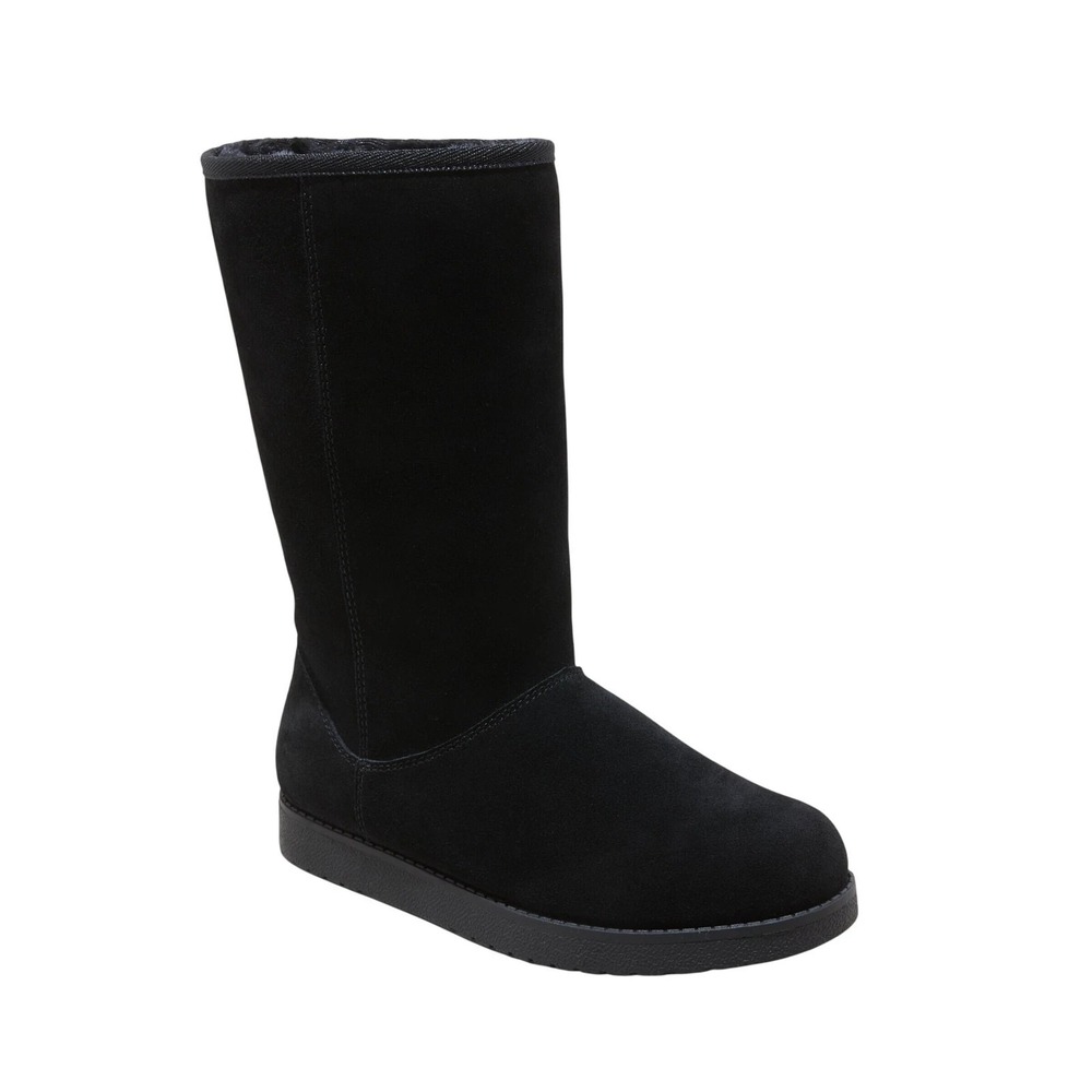 Women's Universal Thread Sarah Suede Shearling Boots Black Size 8 New With Tags
